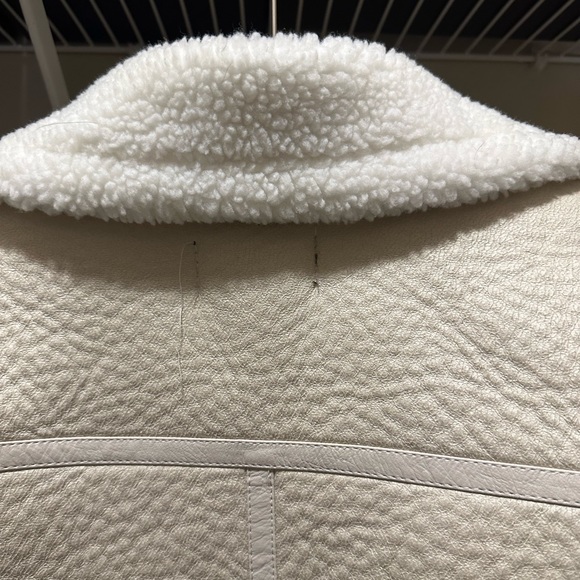 CIDER Faux Shearling Solid Contrasting Collar Jacket - Picture 7 of 10